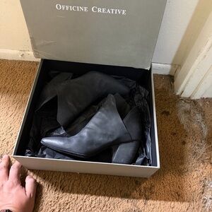 Officine Creative Black Ankle Boots